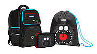 Набор: рюкзак школьный ортопедический + сумка для обуви + пенал 1 Вересня S-105 Collection Monster 558845