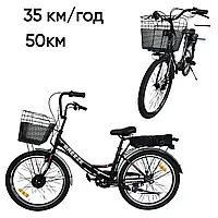 Электровелосипед спортивный Corso "BREEZE ELECTRIC BIKE" 24" (350Вт 36В/10Ач) Мощный электровелосипед