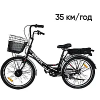 Потужний двоколісний електровелосипед Corso 24" Електро велосипеди (Велосипед двоколісний електричний)