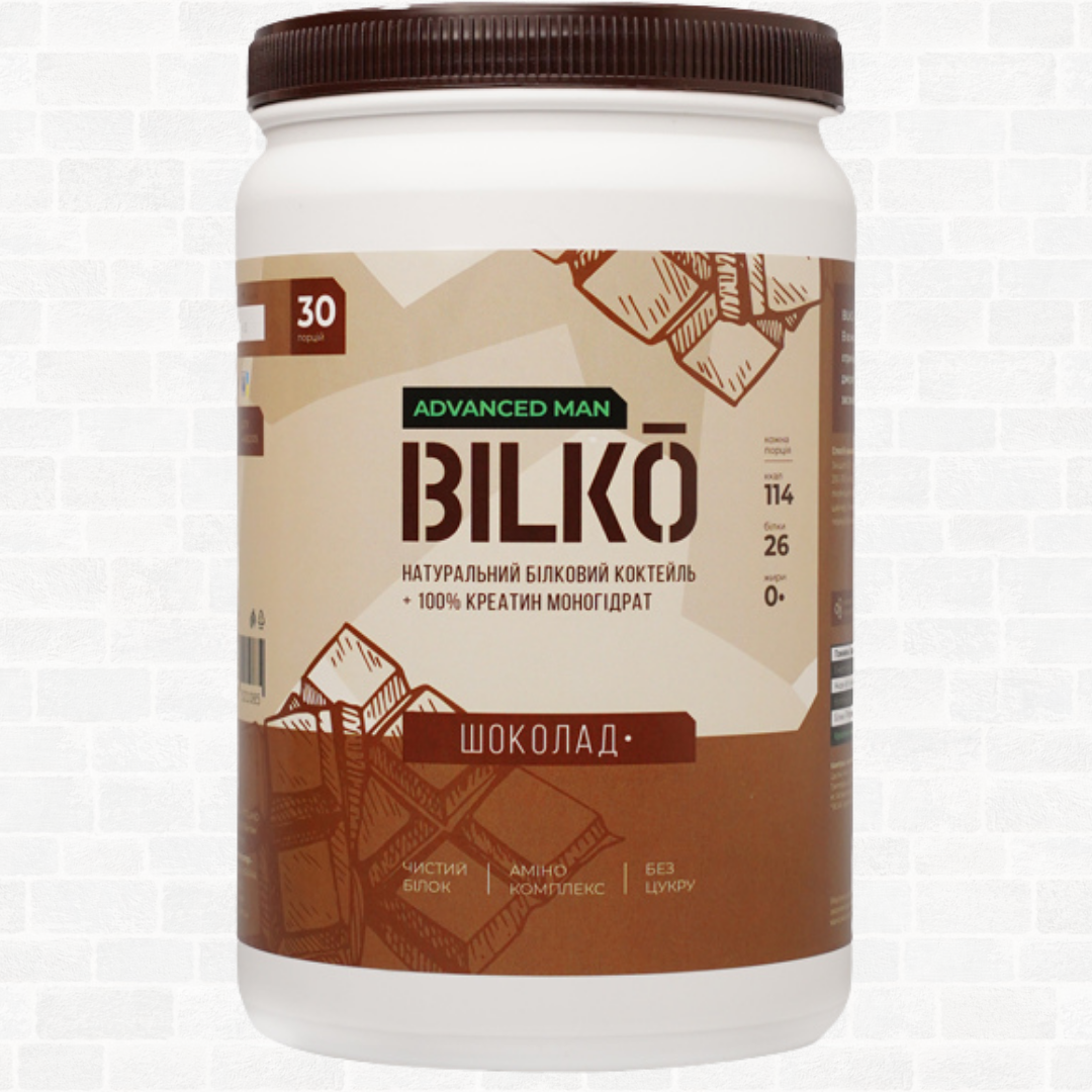 Bilko Advanced Men Протеїн для чоловіків 87% білка + креатин в складі 900 грамм