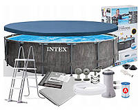 Intex 26742, Бассейн каркасный 457 x 122 см GreyWood Prism Frame Pool