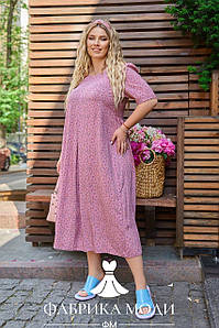 Літня сукня зі штапелю у великому розмірі Україна Розміри: 48-50, 52-54, 56-56, 60-62, 64-66