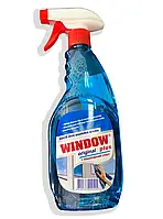 Средство для мытья стекол Window Plus на основе нашатырного спирта Синий 500 мл