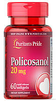 Комплекс для профилактики давления и кровообращения Puritan's Pride Policosanol 20 mg 60 Soft ZZ, код: 7591024