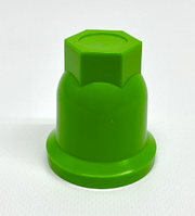 Колпачок пластиковый на колесную гайку 32 Зеленого цвета