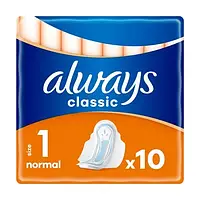 Прокладки для критичних днів Always Classic Normal розмір 1, 10 шт