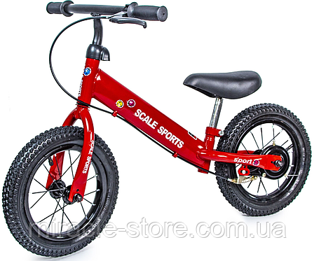 Дитячий велобіг Scale Sports 12 Дюймів Червоний, фото 2
