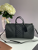 Дорожная сумка Louis Vuitton Keepall Bandouliere Reverse Monogram Eclipse Canvas 50, сумки дорожные Луи Виттон