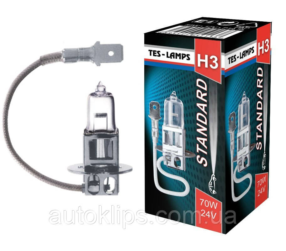 Лампа галогенна 12V H3 55W ТЕСЛА