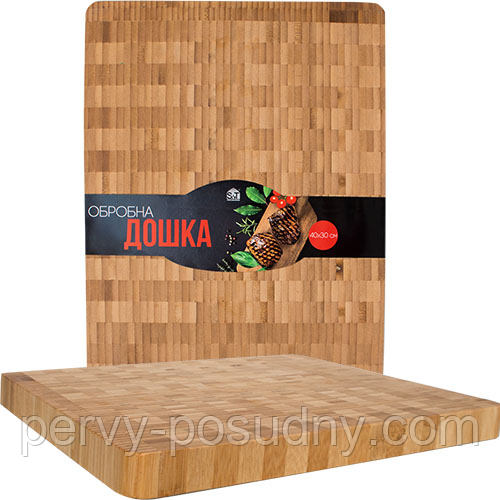 Дошка з вільхи торцева 45*30*4 см /4/, фото 1