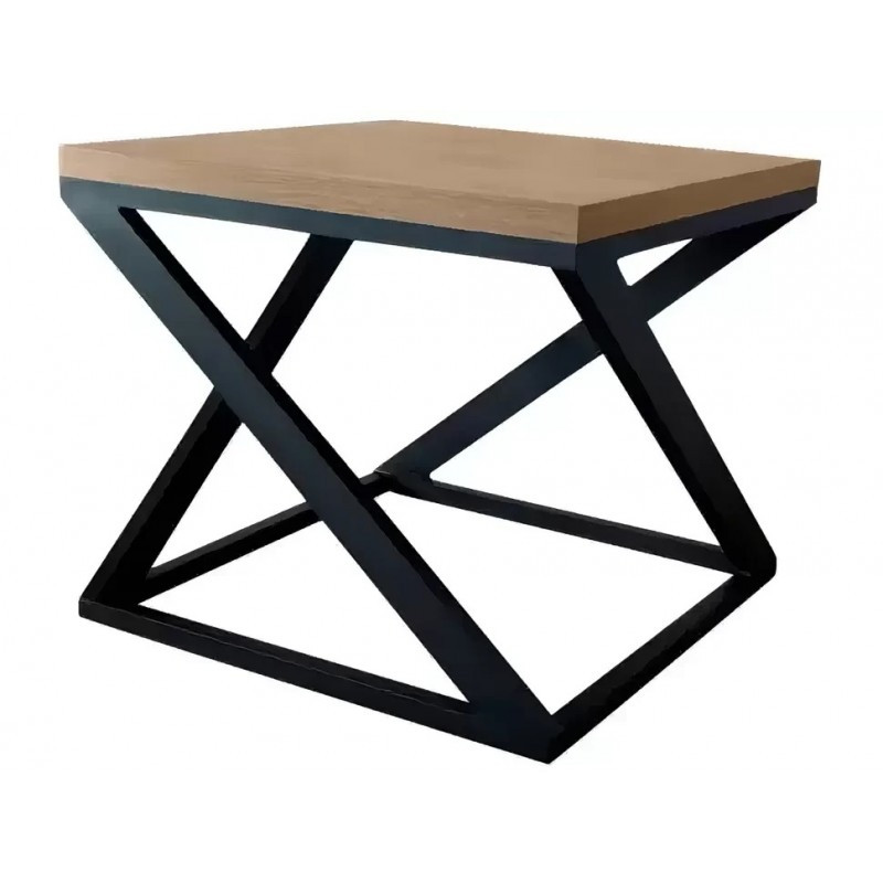 Стіл журнальний  з металу і ДСП Бент Метал-Дизайн Чорний оксамит, фото 1