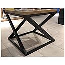Стіл журнальний  з металу і ДСП Бент Метал-Дизайн Чорний оксамит, фото 2