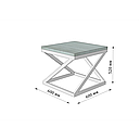 Стіл журнальний  з металу і ДСП Бент Метал-Дизайн Чорний оксамит, фото 4