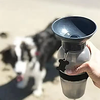 Дорожная поилка для собак Портативная поилка для собак Dog Bottle 550 мл