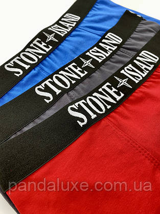 Комплект чоловічих трусів 5 шт набір боксерки Stone Island у подарунковій упаковці, фото 6