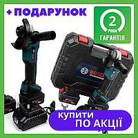 Акумуляторна болгарка Bosch GWX 48V-10C 48V Ø125 мм КШМ Бош кутова шліфмашина, турбінка