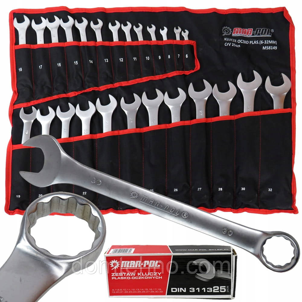 Набір гайкових ключів 25 шт 6-32 мм M58149
