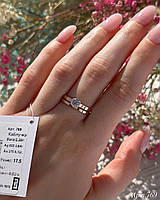 Каблучка з золотом 375 проби