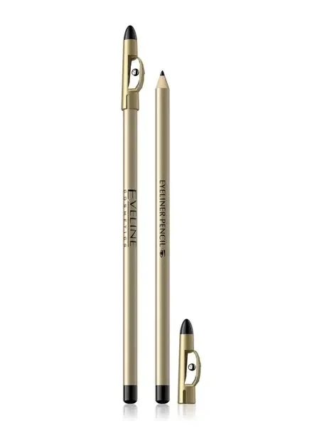 Контурний олівець для очей з точилкою Eveline, чорний (8,6г.)