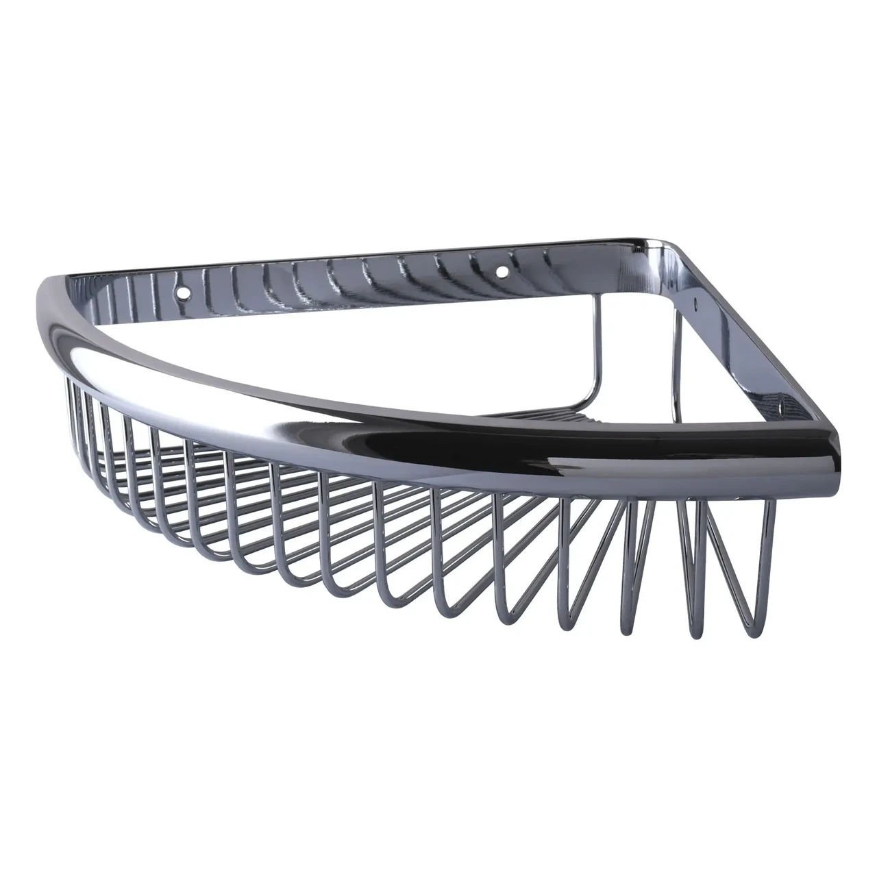 Поличка кутова TOPAZ 4115-1 латунь, хром, фото 1