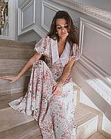 Женское трендовое платье с цветочным принтом. Арт: 097А400 42/44