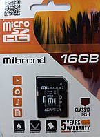 Карта пам'яті Mibrand 16GB microSDHC class 10 UHS-I