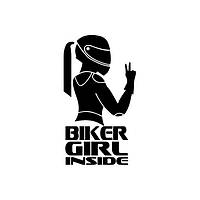 Авто наклейка Biker Girl Inside