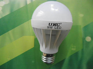 Лампочка LED LAMP 9W E27 UKC Енергозберігаюча Кругла