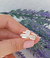 Каблучка з золотом 375 проби