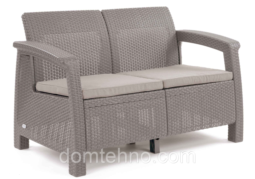 Диван 2-місний Corfu Love KETER КАПУЧІНО, фото 1