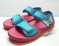 Босоножки пена для девочек 35 размер / стелька 22см / SIDNEY / голубые сандалии детские летние пенка ЭВА