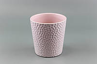 Кашпо керамическое розовое POLNIX