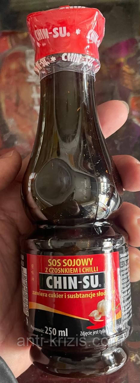 Соєвий соус CHIN-SU, 250 мл (В'єтнам) з часником і чилі, постачання 2024