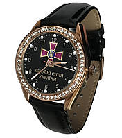 Часы женские наручные Вооруженные Силы Украины (ВСУ), подарок для девушки, часы военные, именные, кварц