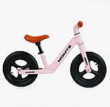 Велобіг Corso Monte нейлонова рама надувні колеса 12 дюймів, рожевий 07126, фото 2