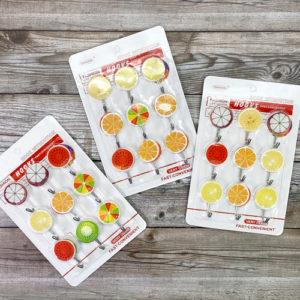 Гачки самоклеючі "Fruits" 9шт/наб 3.5*5см WHW11561-99