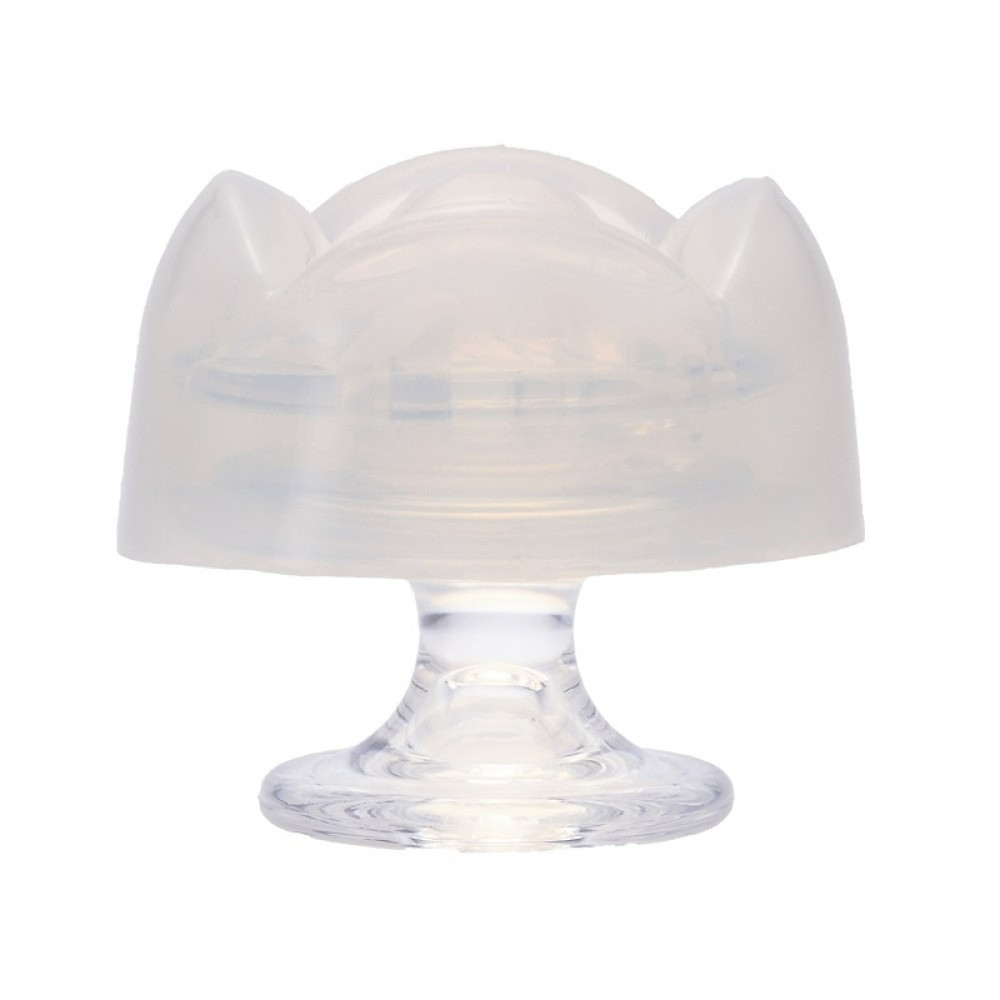 Вібратор для стимуляції клітора рельєфний прозорого кольору Iroha Petit Lily Кайф, фото 1