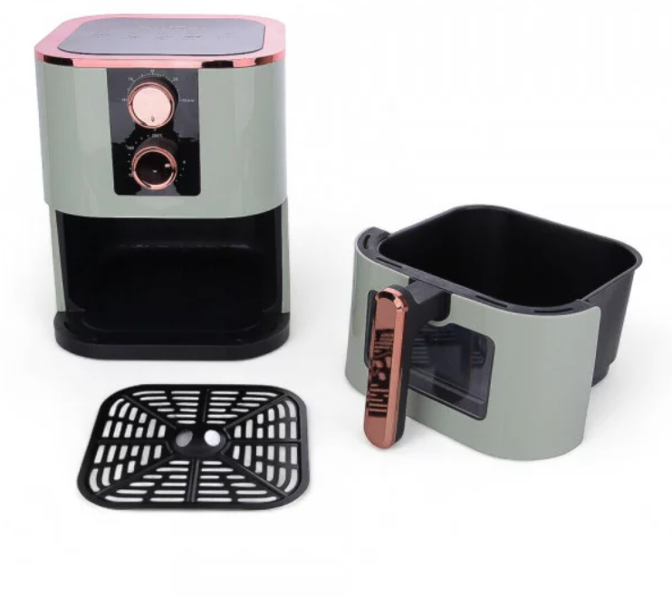 Аерофритюрниця для смаження без олії на 6,5 л з Air Fryer Su Tai Фритюрниця на 1000Вт для кухні, колір ніжна м’ята