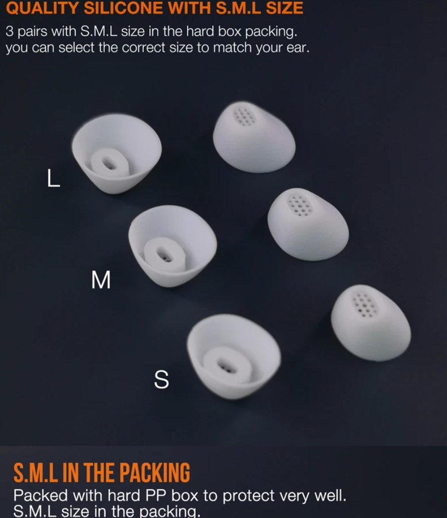 Амбушури для навушників Eartips Huawei FreeBuds SE Пара, фото 1