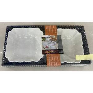 Салатник фарфоровий 2шт/уп 32*17*5.5см R90541