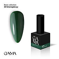 Гель-лак GaMa Basic collection 030 smaragdovyy изумрудный 10мл