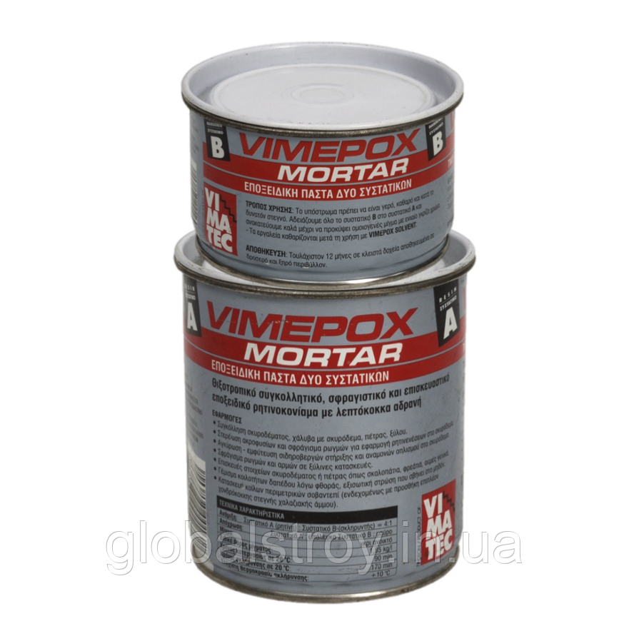 Епоксидна шпаклівка для ремонту бетону Vimatec Vimepox Mortar (А+В) 4 кг
