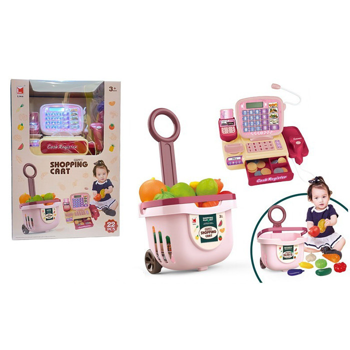 Магазин іграшковий касовий апарат з калькулятором та сканером 9955, фото 1