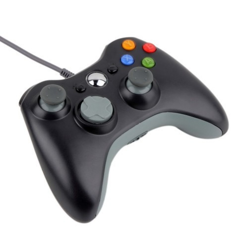 Дротовий USB Джойстик для ПК USB-360 Black у стилі 360 з вібрацією