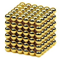Неокуб 5 мм Золото | NeoCube Gold | Магнитные кульки конструктор