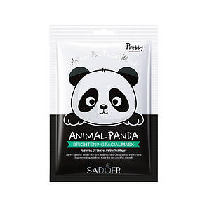 Тканинна маска для обличчя з принтом Панда Sadoer Animal Panda Supple Mask 25 g