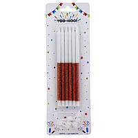 Набір свічок для торта "Яскраві емоції", 13,5 см (набір 6 свічок).