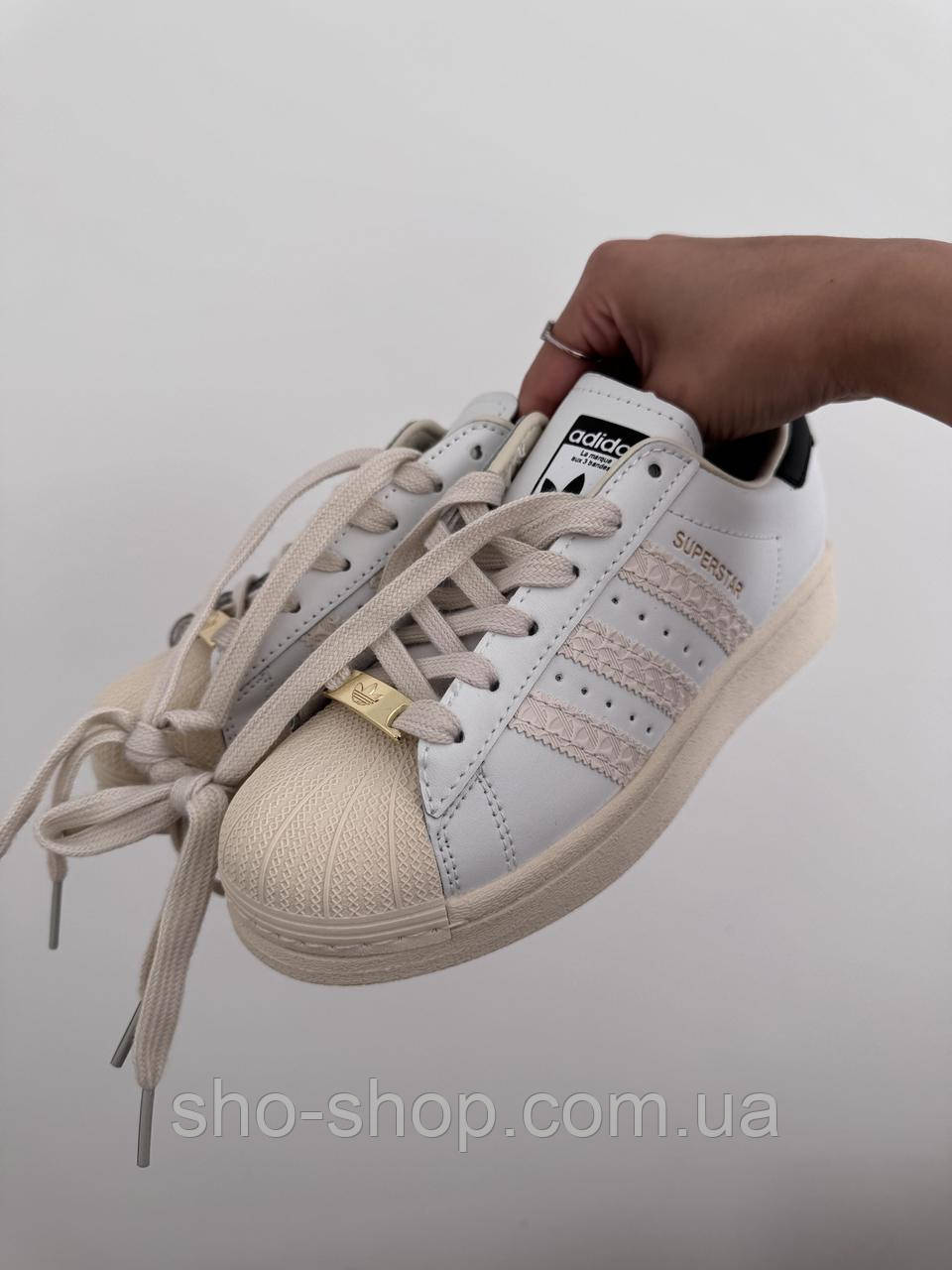 Кроссовки Adidas WHITE / BEIGE LOGO premium кросівки Adidas