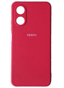 Чохол на телефон Oppo A17 Red Silicone Case Full (Червоний)