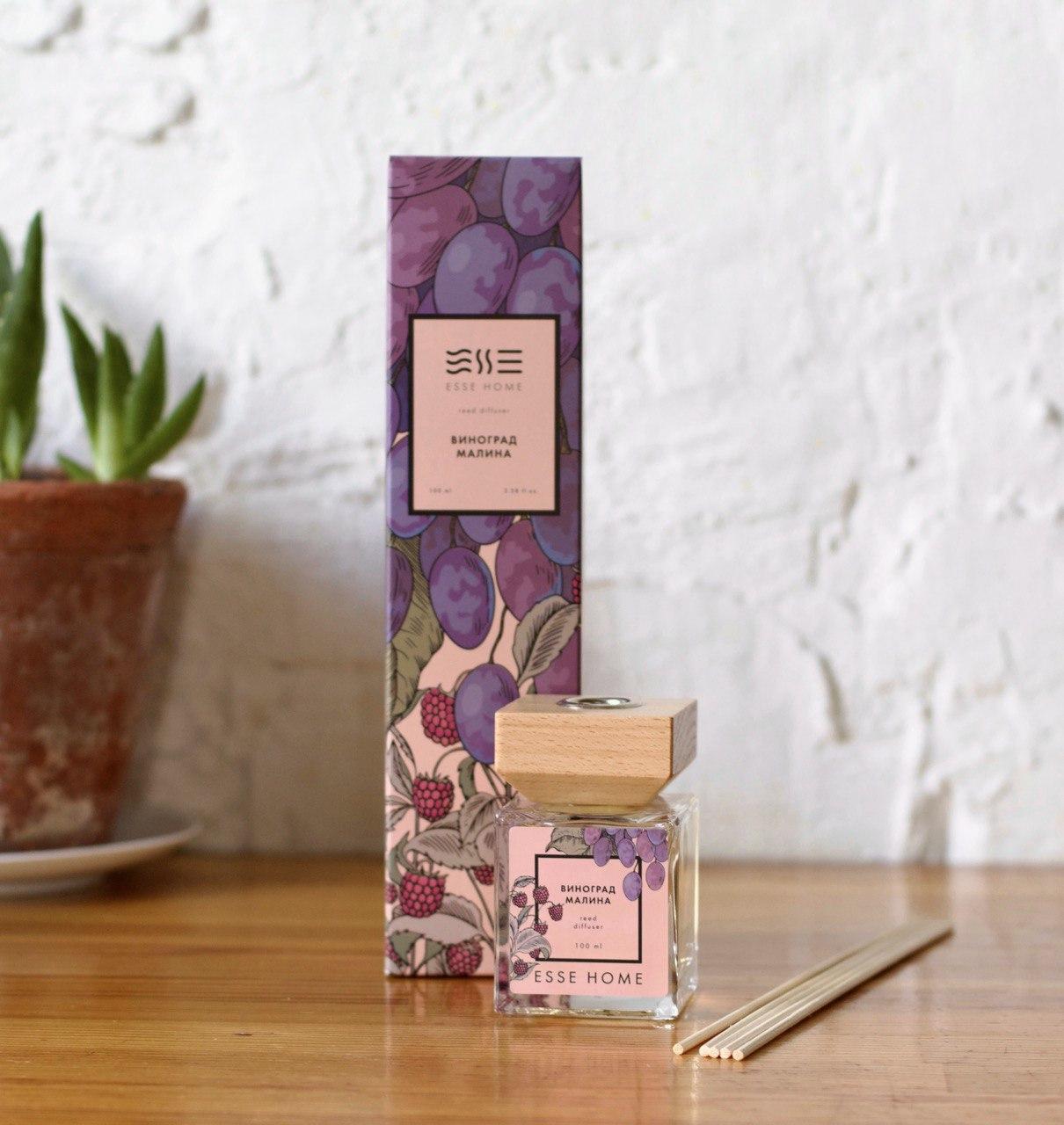 Аромадифузор Esse Home Виноград Малина ESSE 100мл, фото 1